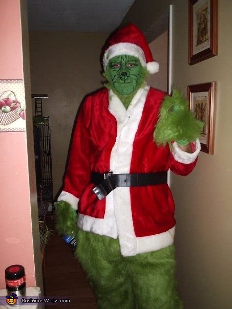 Homemade Grinch Adult Costume