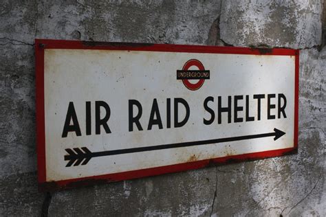 ww2 road and city signs Air Raid Shelter – The History Bunker Ltd