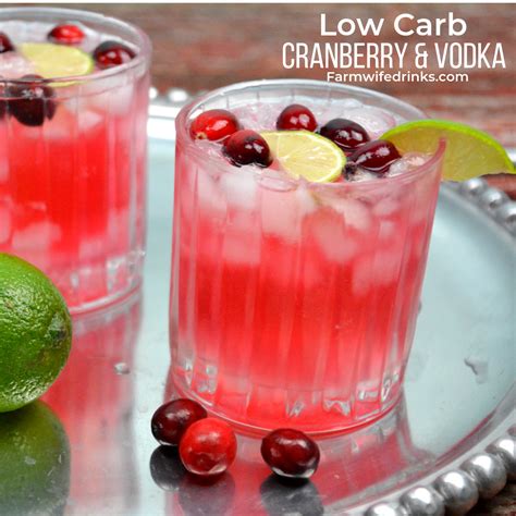 Low Carb Cranberry and Vodka - The Farmwife Drinks