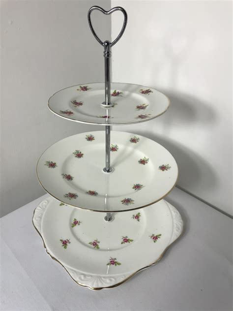 Vintage 3 Tier Cake Stands - Lancashire Catering Hire