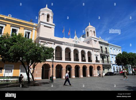 Plaza de Armas, Alcaldia, City Hall, Old San Juan, San Juan, Puerto ...