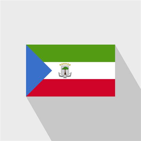 Equatorial Guinea flag Long Shadow design vector 14230096 Vector Art at ...