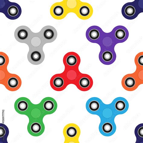 Fidget spinner pattern Stock Vector | Adobe Stock