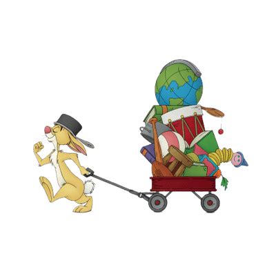 Winnie the Pooh Rabbit Holding A Carrot transparent PNG - StickPNG