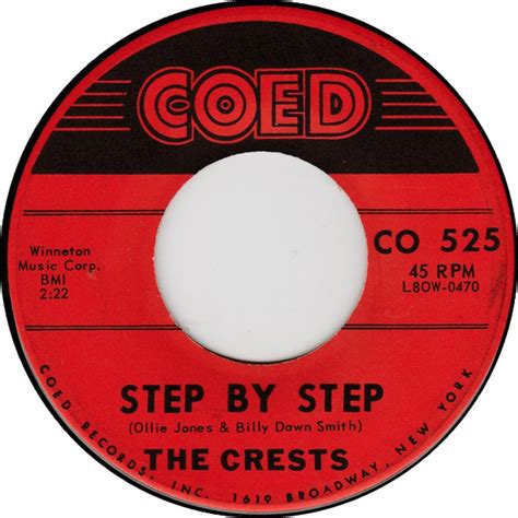 The Crests - Step By Step / Gee (But I'd Give The World) (1960, Vinyl ...