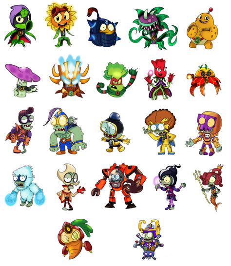 Plants vs Zombies Heroes Characters by JustinC1234 on DeviantArt