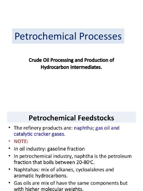 Petrochemical Processes | PDF