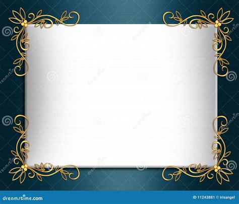 Wedding Invitation Border Elegant Satin Stock Image | CartoonDealer.com ...