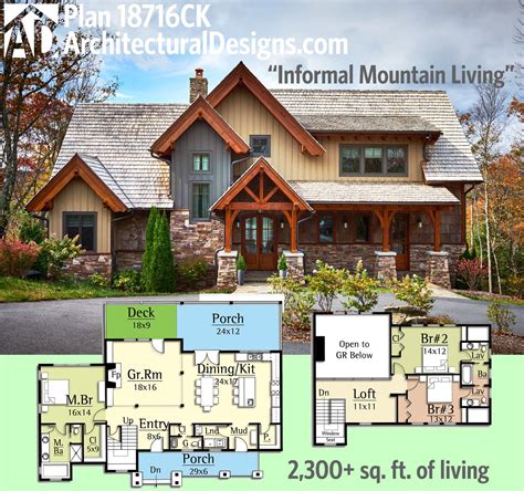 Mountain Lake House Plans