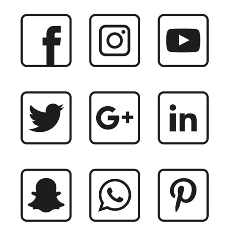 White Social Media Icon Png at Vectorified.com | Collection of White ...