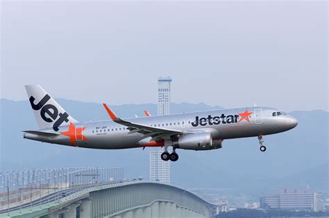 Jetstar Airways, JQ series flights at Kansai International Airport (KIX ...