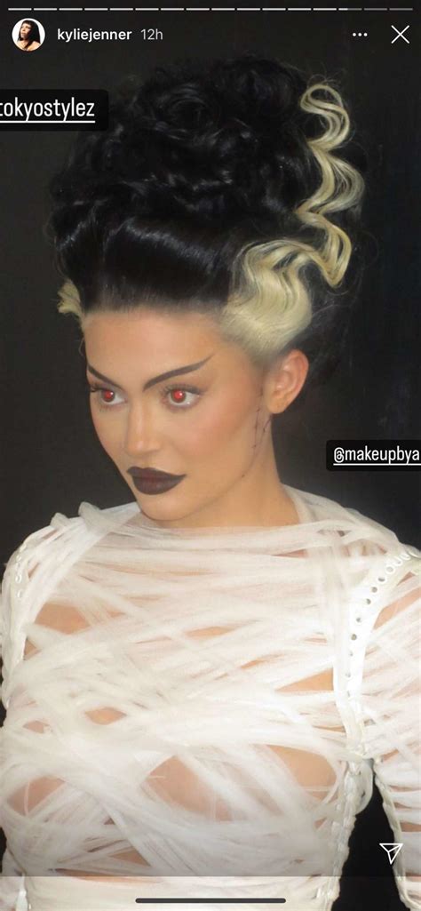 Kylie Jenner's 'Bride of Frankenstein' Costume Included an Underboob ...