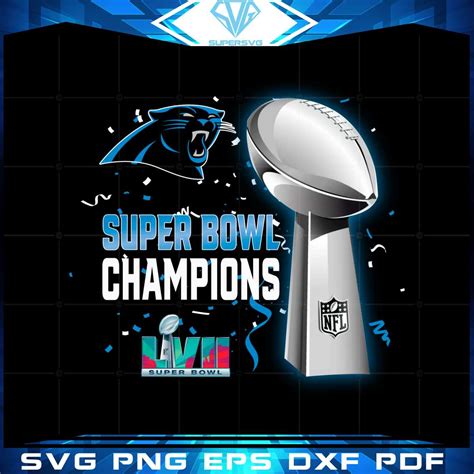 Carolina Panthers Super Bowl Lvii 2023 Champions Png Designs