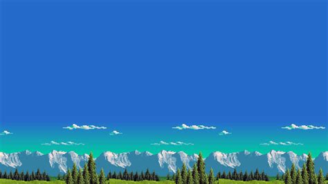 Pixel Art Landscape Wallpaper