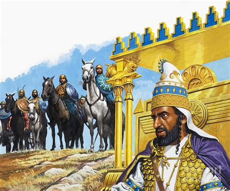 Xerxes I Of Persia Painting by Roger Payne