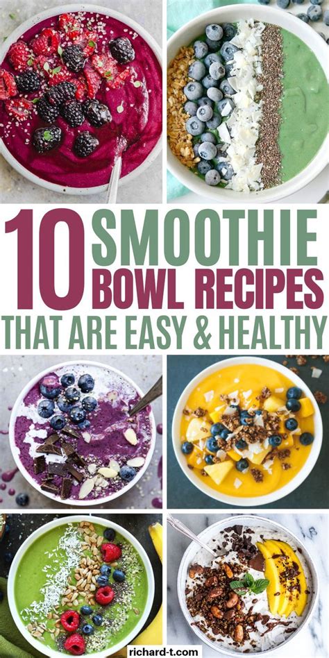 10 Ultimate Healthy Smoothie Bowl Recipes | Bowl recipes easy, Smoothie ...