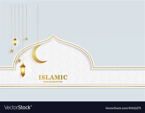 Islamic Background With Gold Arabic Pattern Vector Image, 54% OFF