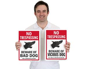 Bad Dog Signs | Dangerous Dog Signs