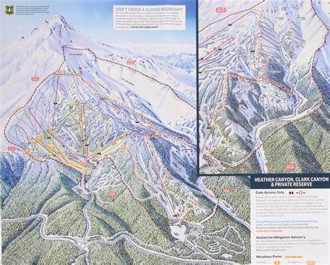 Mount Hood Meadows Ski Area Trail Map