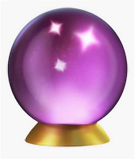 Crystalball Emoji Apple Ios11 Purple Clipart , Png - Crystal Ball Emoji ...