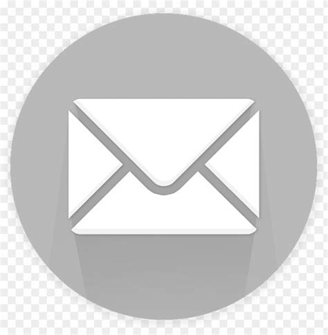 Free download | HD PNG ext email icon gray circle PNG transparent with ...