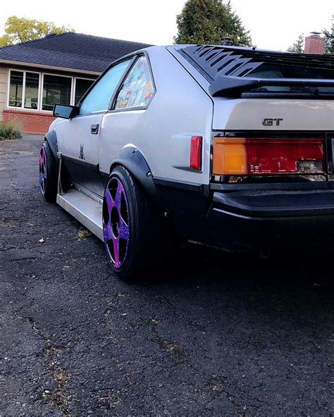 Purple Rims on Toyota Celica