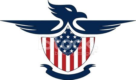 Usa Flag Eagle Logo With Shield Stock Vector | Royalty-Free | FreeImages