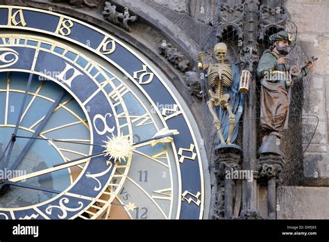 Prague Astronomical Clock, tower of Old Town Hall, Old Town Square, old ...