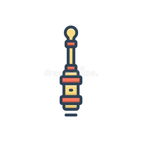 Color Illustration Icon for Hydraulic, Actuator and System Stock Vector ...