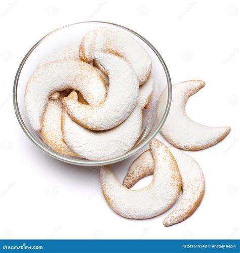 Traditional German or Austrian Vanillekipferl Vanilla Kipferl Cookies ...