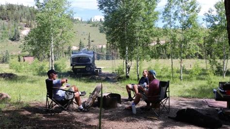 Camping near Creede, Colorado along the Silver Thread Byway