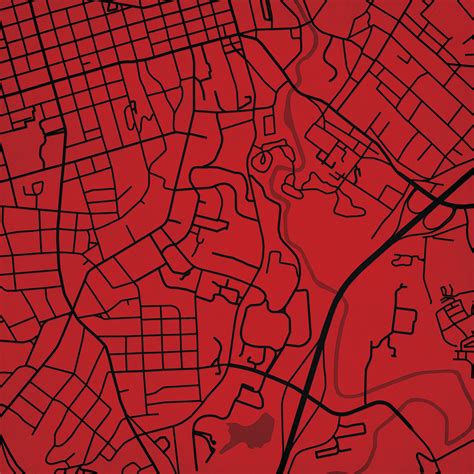 University of Georgia Campus Map Art - City Prints