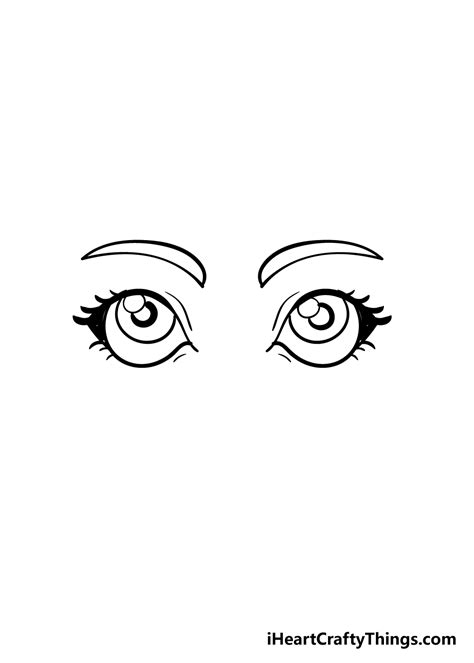 Cartoon Eyes Drawing - How To Draw Cartoon Eyes Step By Step