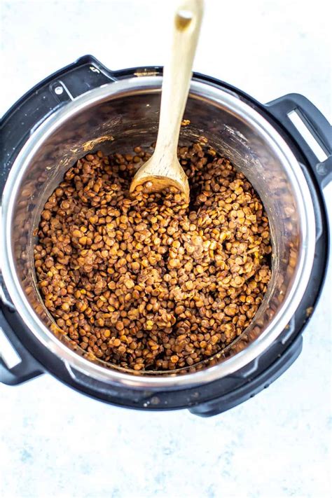 Instant Pot Lentils {Ready in 10 Minutes} - Eating Instantly