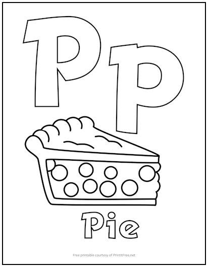 Alphabet Letter “P” Coloring Page | Print it Free