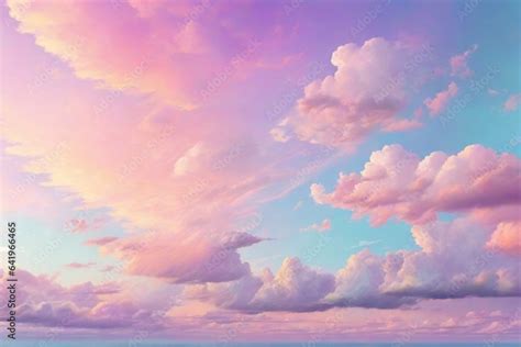 Pastel Sky Background, Dreamy Sky Background, Pastel Sky Wallpaper ...