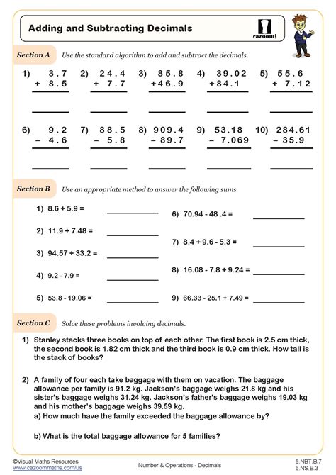 5th Grade Math Worksheets PDF | Printable PDF Worksheets - Worksheets ...