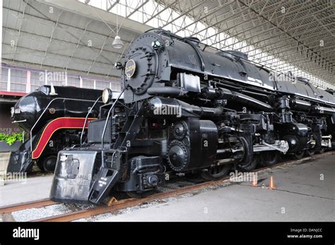 Norfolk and Western Class J 611 and Class A 1218 steam locomotives at ...