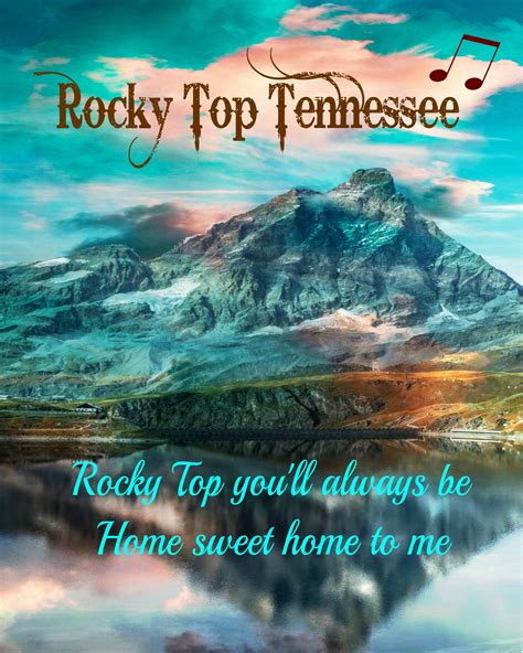 Rocky Top Printable Tennessee State Song Print Country Music - Etsy UK