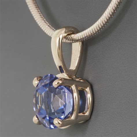 Pendant, Tanzanite, 14KW