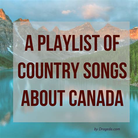 Country Songs About Canada : Heart of Country Music