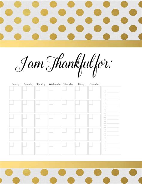 FREE Printable Gratitude List Templates | Hundreds of Designs