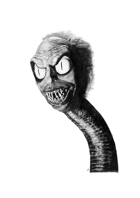 BEETLEJUICE snake Head Pencil Drawing - Etsy UK