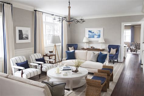 blue and white living room Barclay butera barclaybutera - Create House ...