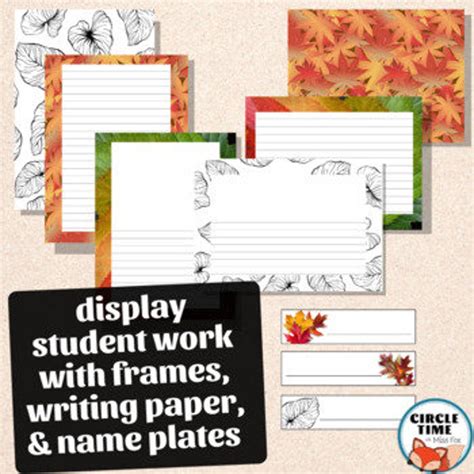 Fall Bulletin Board Display Fall Borders Autumn Theme - Etsy