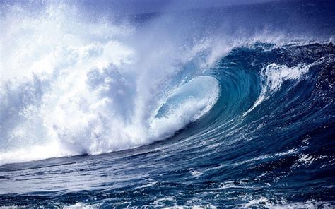 Blue Ocean Waves HD Wallpapers - Top Free Blue Ocean Waves HD ...