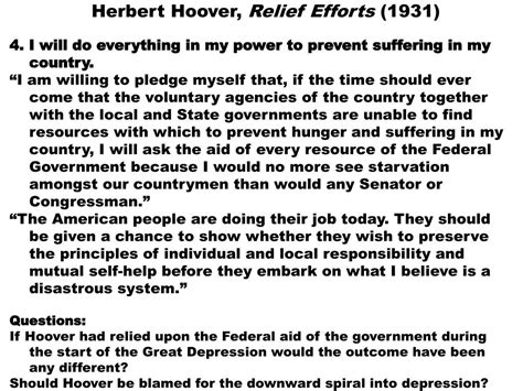 PPT - Herbert Hoover, Relief Efforts (1931) PowerPoint Presentation ...