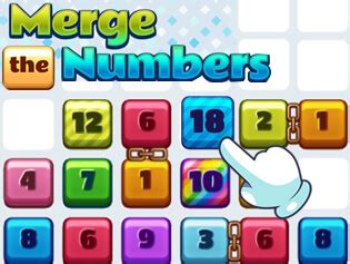 Merge The Numbers . Online Games . BrightestGames.com