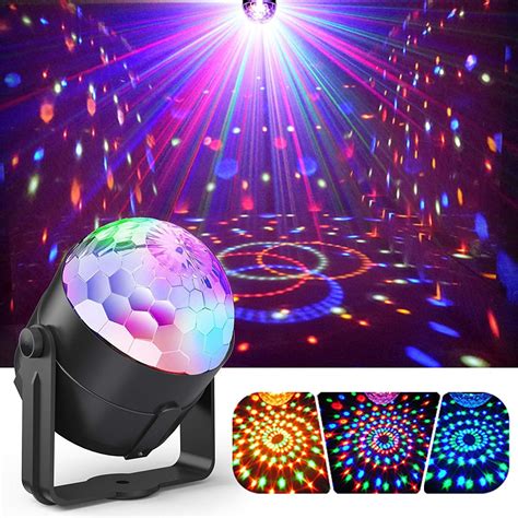 Party Lights,Disco Lights Sound Activated with Remote,Disco Ball Light ...