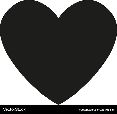 Heart Vector Black And White